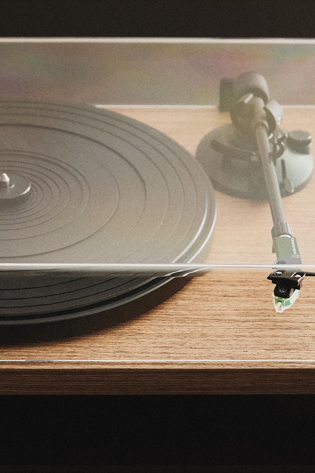 Проигрыватель виниловых пластинок с ручным приводом, audio technica