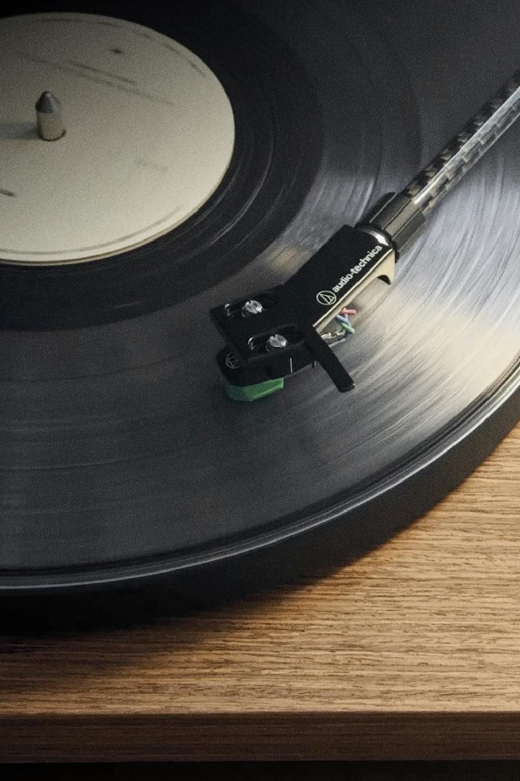 Проигрыватель виниловых пластинок с ручным приводом, audio technica