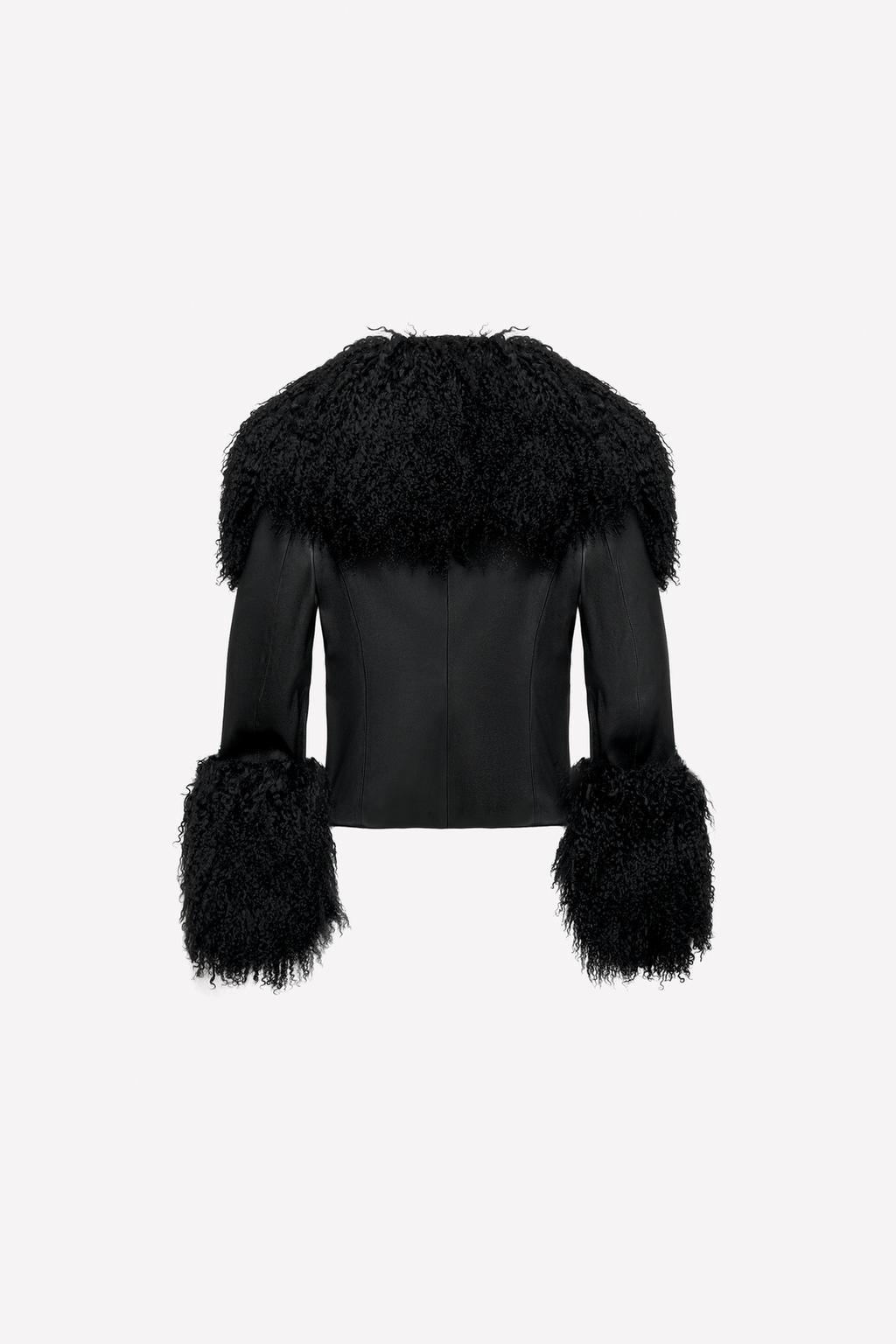 Кожаный приталенный пиджак ludovic de saint sernin x zara