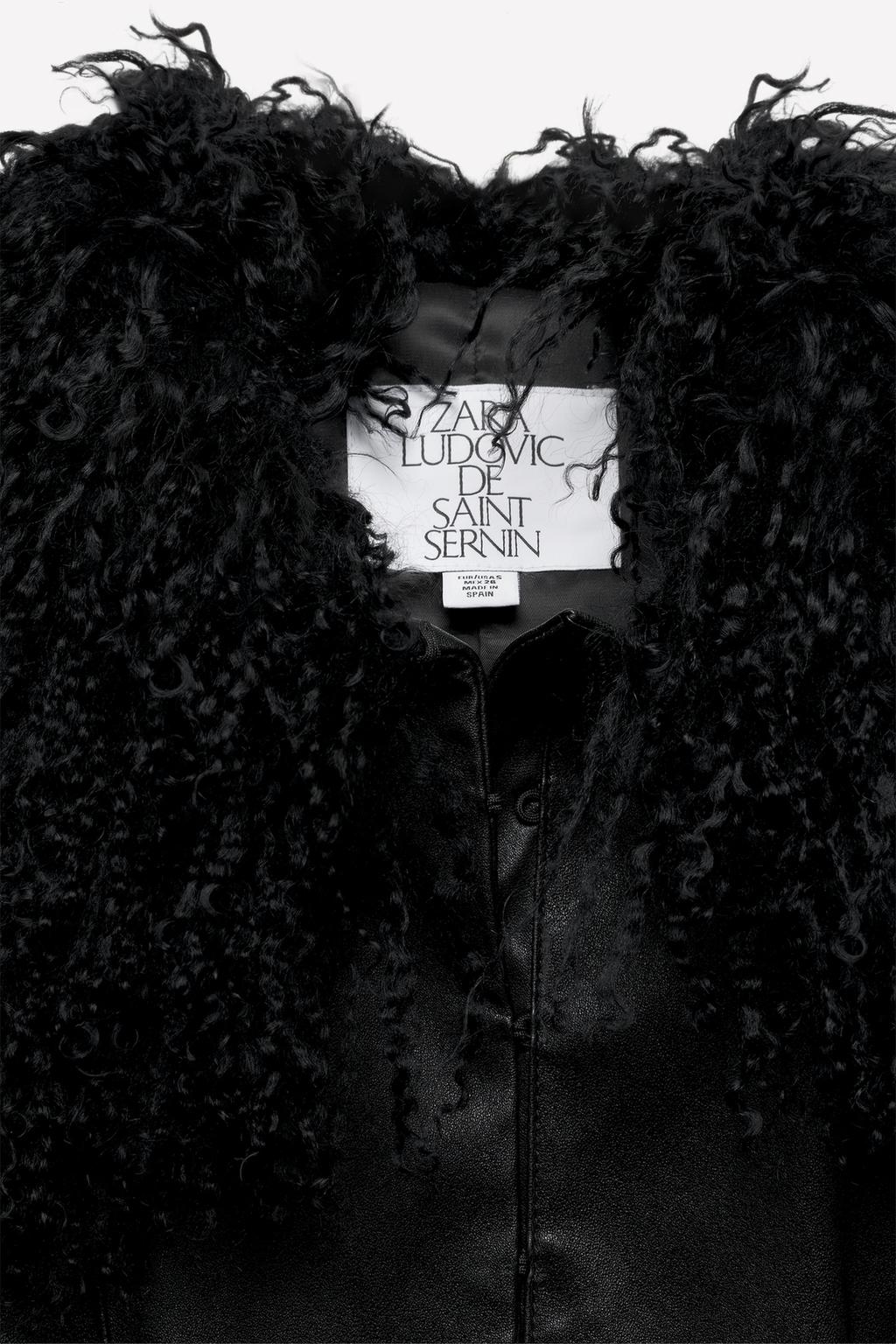 Кожаный приталенный пиджак ludovic de saint sernin x zara