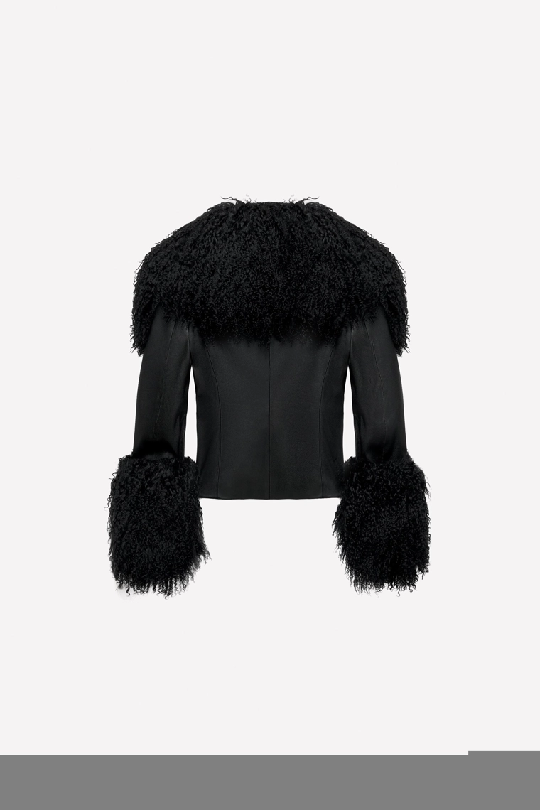 Кожаный приталенный пиджак ludovic de saint sernin x zara