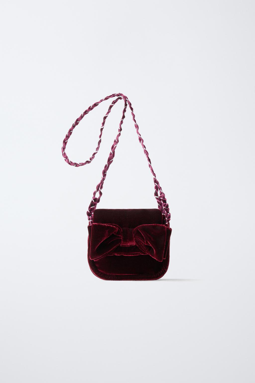 БАРХАТНАЯ СУМКА С БАНТОМ