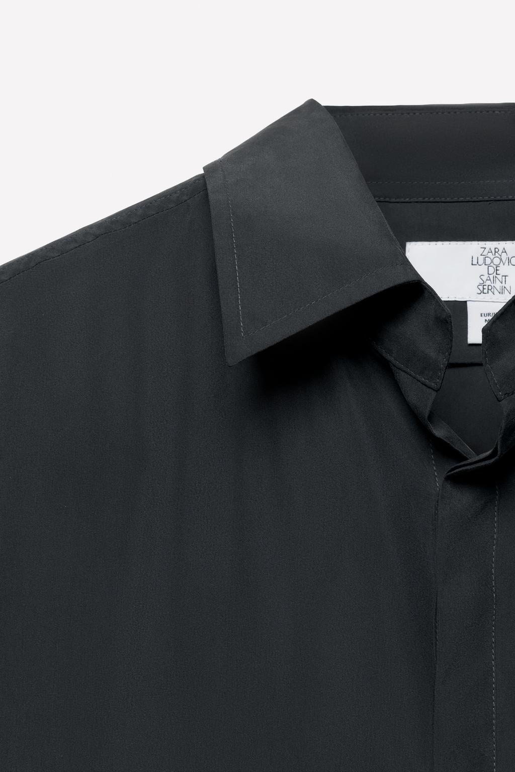 Рубашка-поло из шелка ludovic de saint sernin x zara