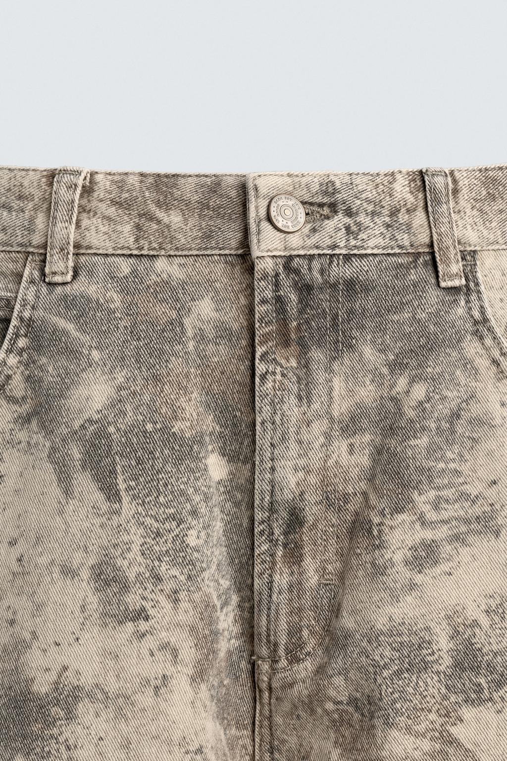 БРЮКИ BAGGY FIT С АБСТРАКТНЫМ ПРИНТОМ