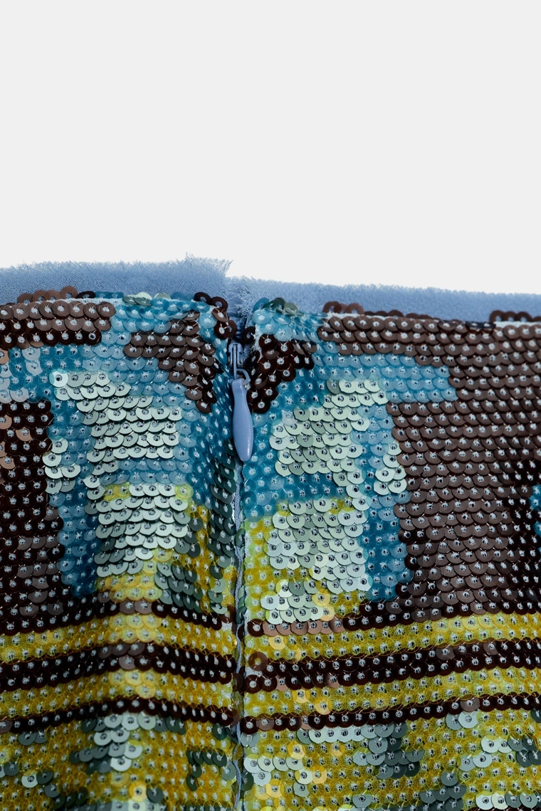 ЮБКА МИДИ С ПАЙЕТКАМИ — ZW COLLECTION LIMITED EDITION