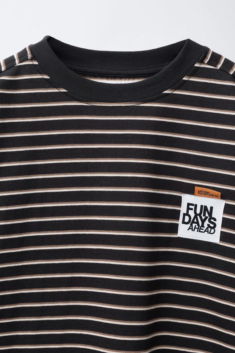 ДВУХСЛОЙНАЯ ФУТБОЛКА В ПОЛОСКУ