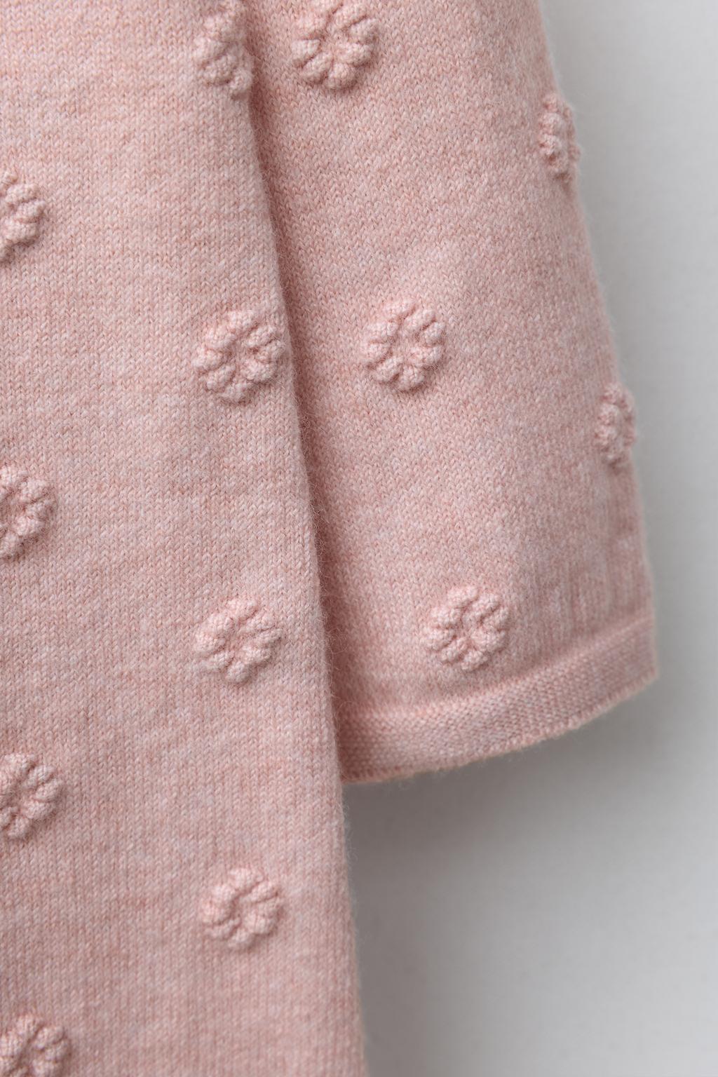 ДЛИННЫЙ ВЯЗАНЫЙ КОМБИНЕЗОН С ВЫШИТЫМИ ЦВЕТАМИ