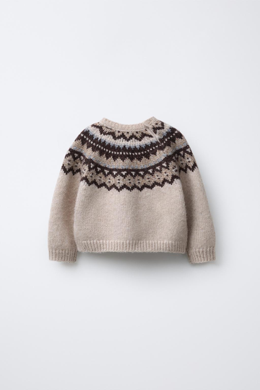 ЖАККАРДОВЫЙ ТРИКОТАЖНЫЙ СВИТЕР