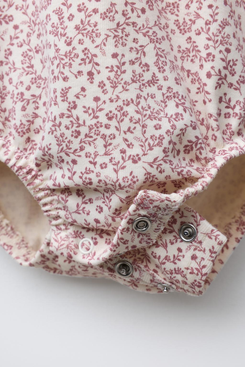 КОМПЛЕКТ ИЗ БОДИ И ЛЕГИНСОВ С ЦВЕТОЧНЫМ ПРИНТОМ