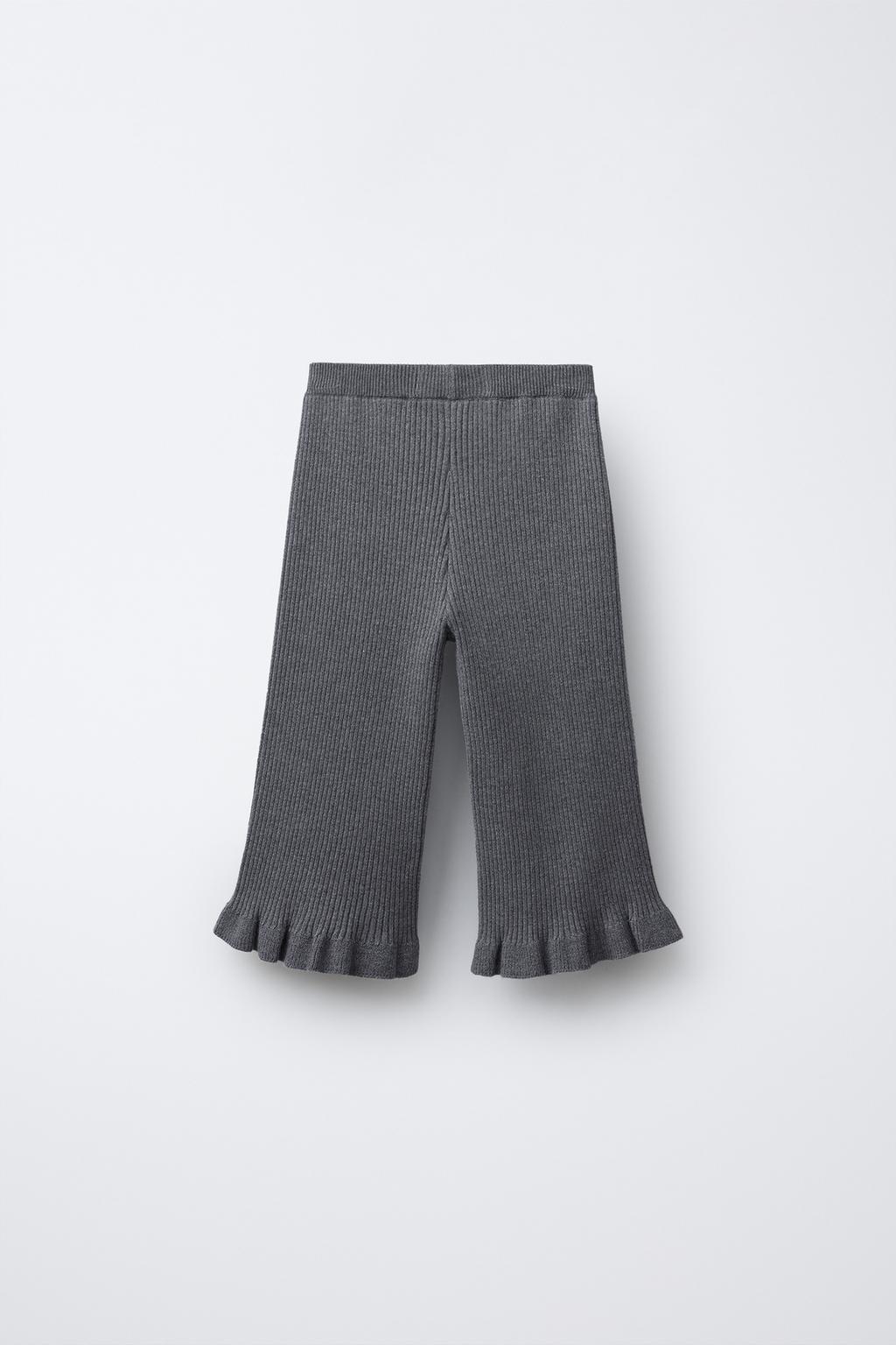 ТРИКОТАЖНЫЕ БРЮКИ С ВОЛАНАМИ