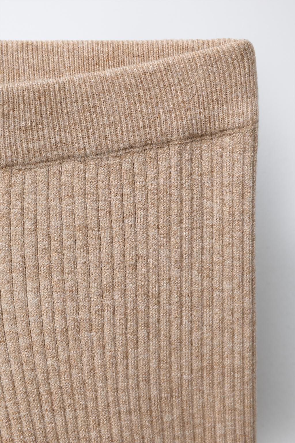 ЛЕГИНСЫ FLARE ИЗ ТРИКОТАЖА С БАНТИКАМИ