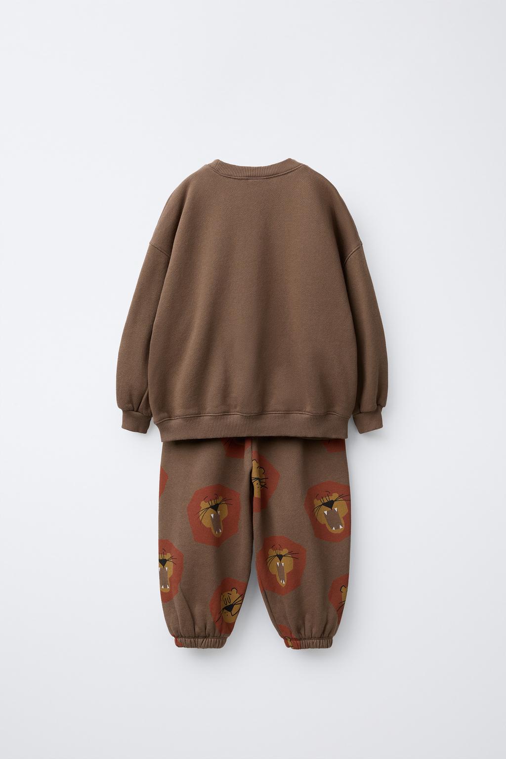 КОМПЛЕКТ ДЛЯ ДЖОГГИНГА: СВИТШОТ И БРЮКИ-ДЖОГГЕРЫ «ЛЬВЫ»