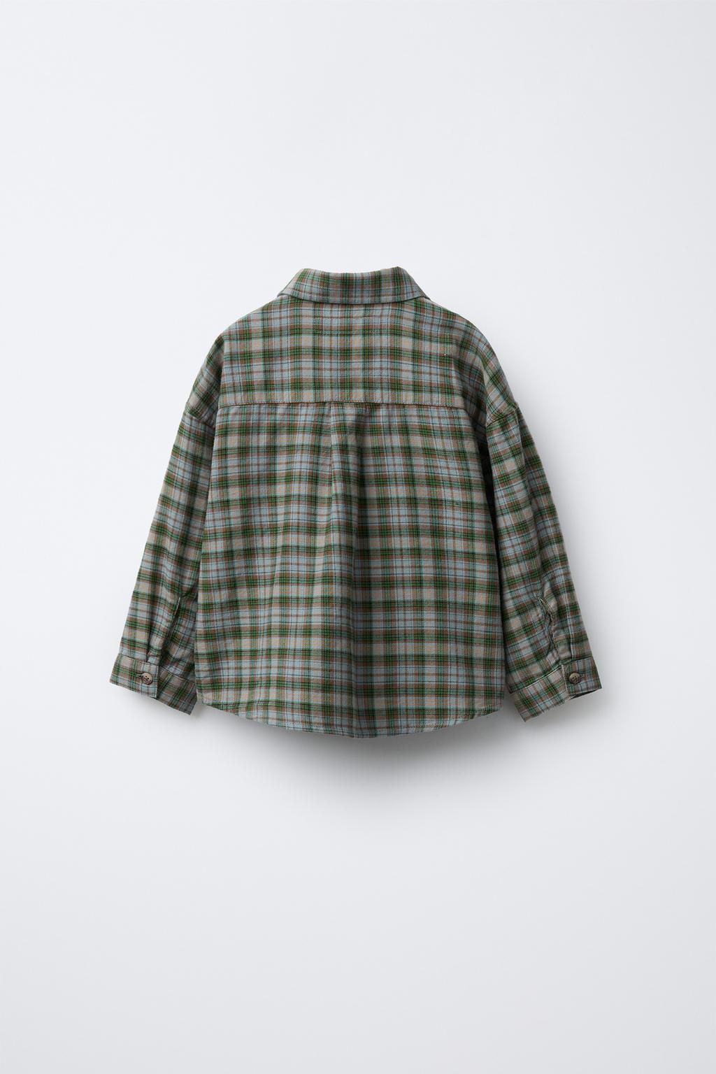 РУБАШКА В КЛЕТКУ С КАРМАНОМ