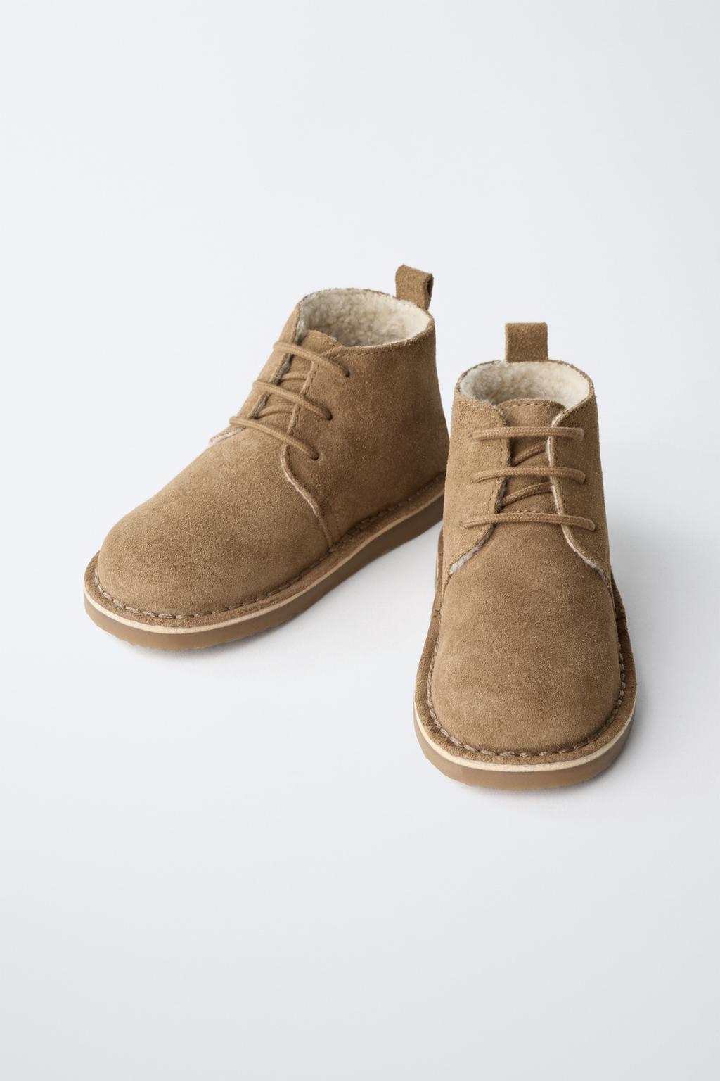 КОЖАНЫЕ БОТИНКИ С ПОДКЛАДКОЙ