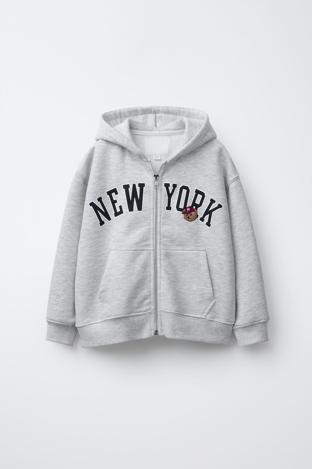 ХУДИ НА МОЛНИИ С ТЕКСТОВЫМ ПРИНТОМ