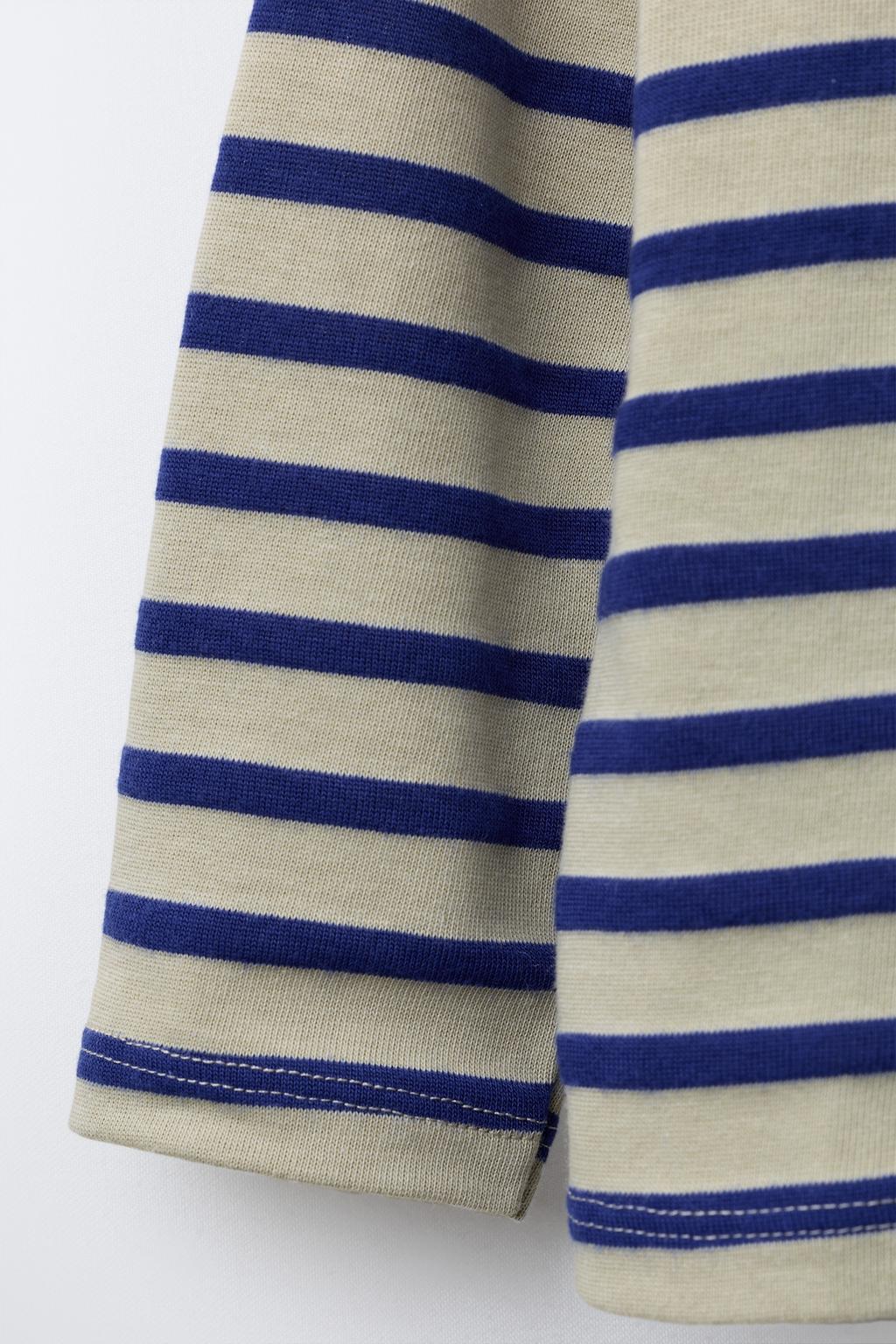 ЛОНГСЛИВ В ПОЛОСКУ С НАШИВКОЙ