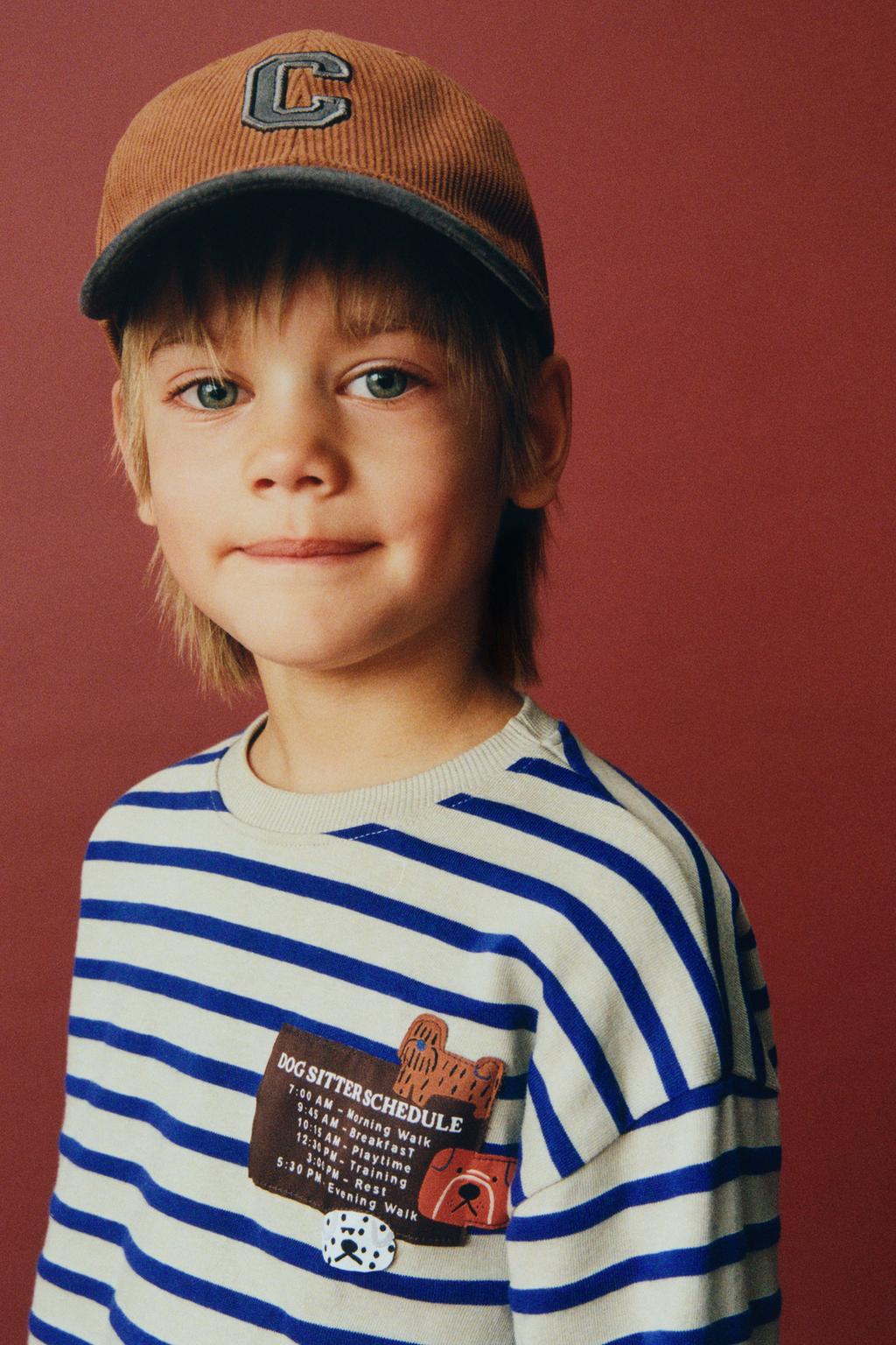 ЛОНГСЛИВ В ПОЛОСКУ С НАШИВКОЙ