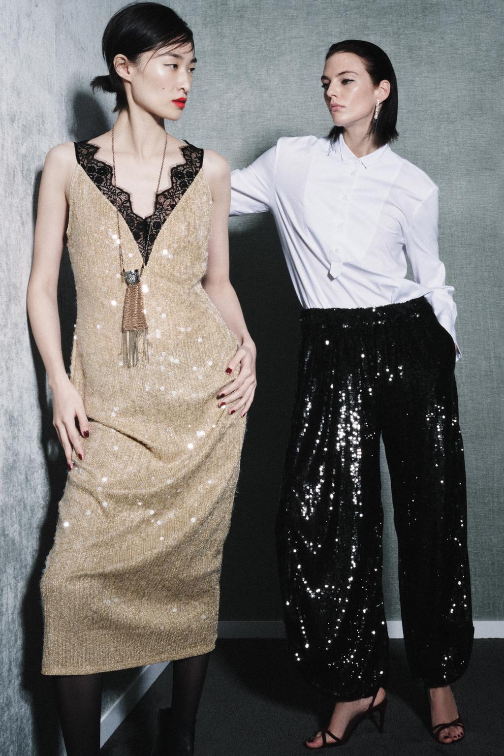 БРЮКИ-ШАРЫ С ПАЙЕТКАМИ — ZW COLLECTION LIMITED EDITION