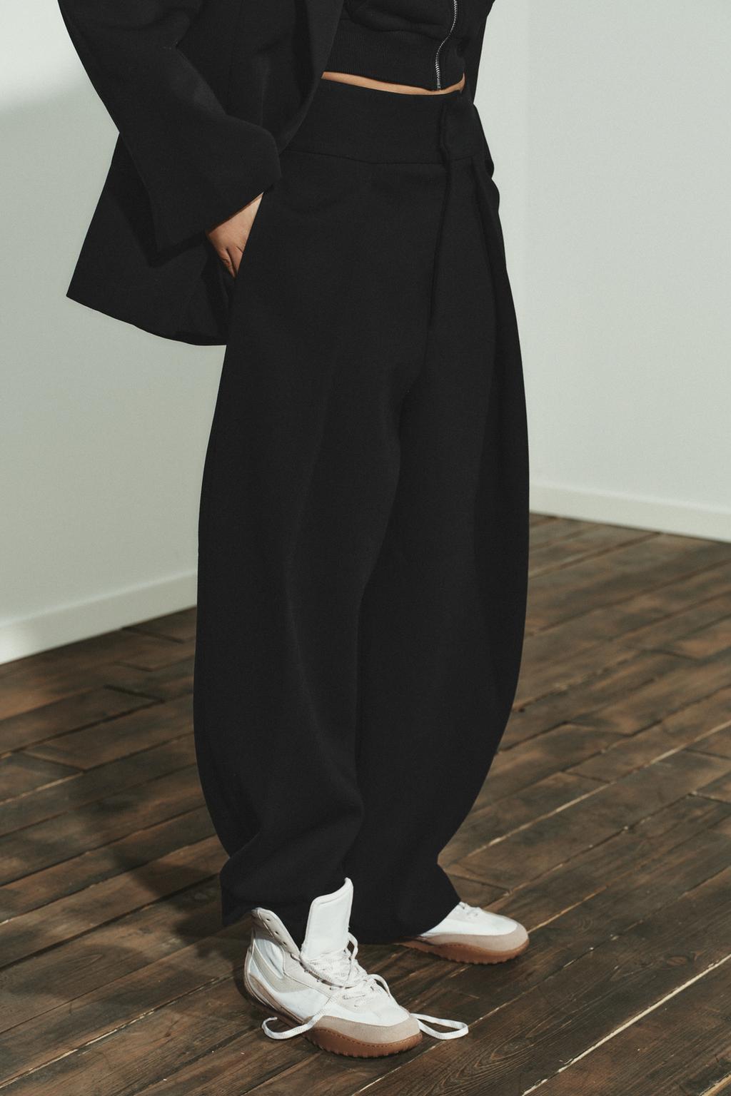 БРЮКИ BALLOON С ЗАЩИПАМИ