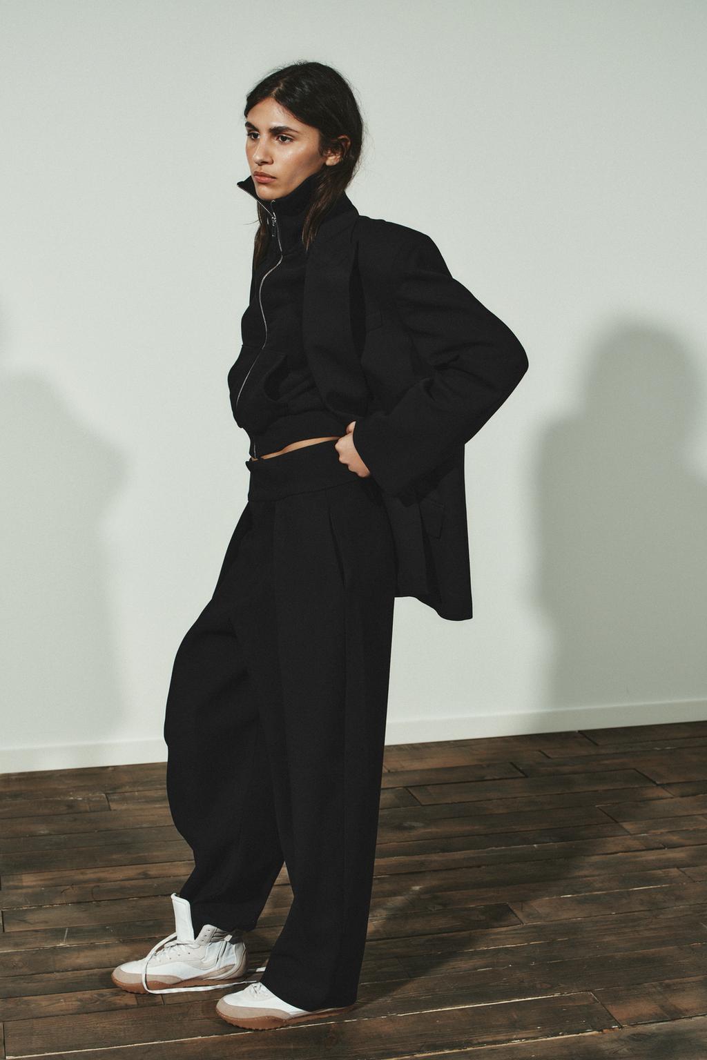 БРЮКИ BALLOON С ЗАЩИПАМИ