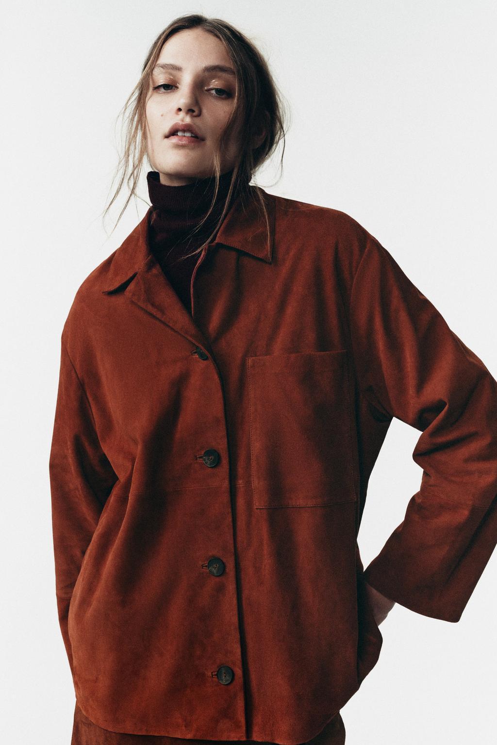 Рубашка с карманом из замши ограниченной коллекции