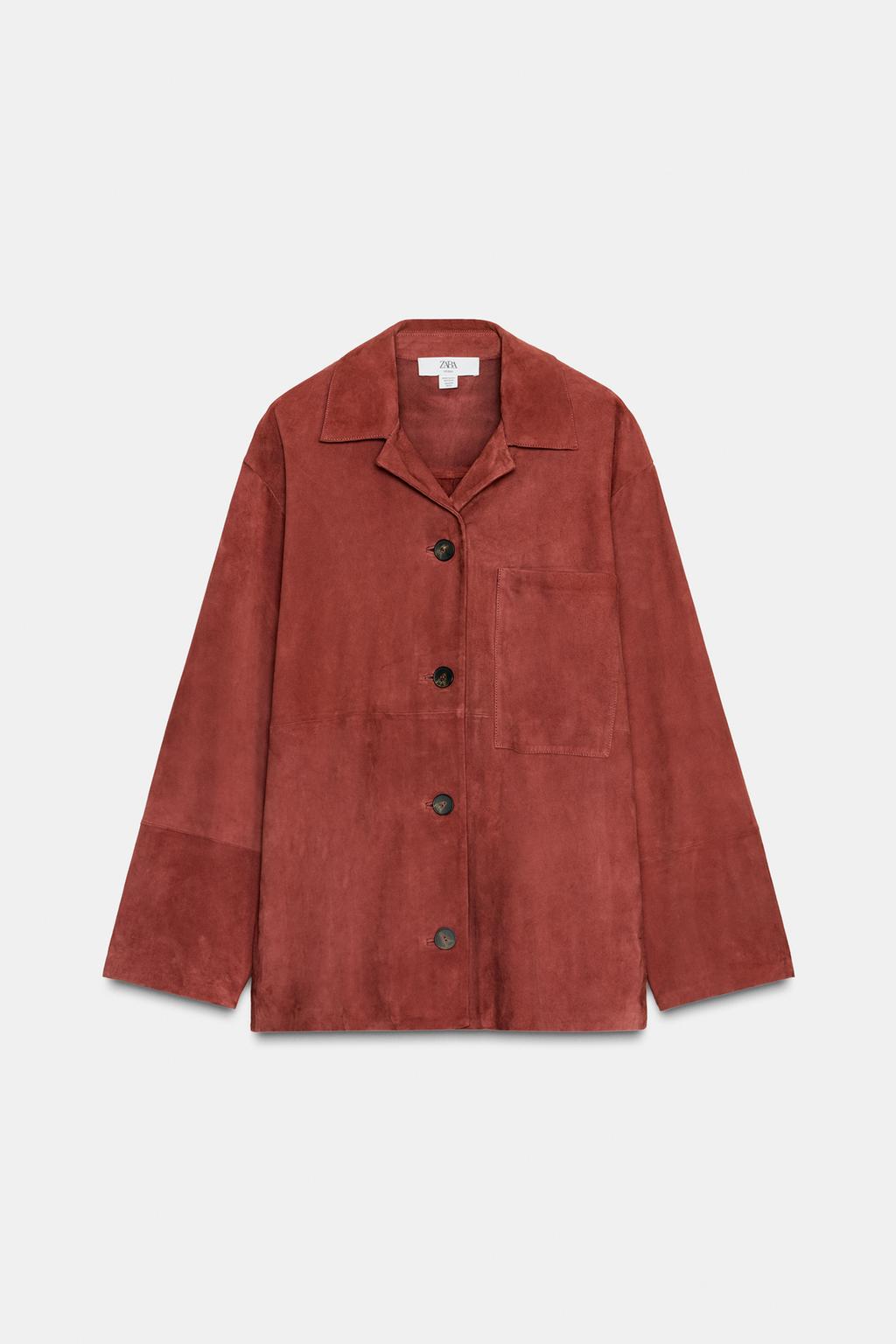 Рубашка с карманом из замши ограниченной коллекции