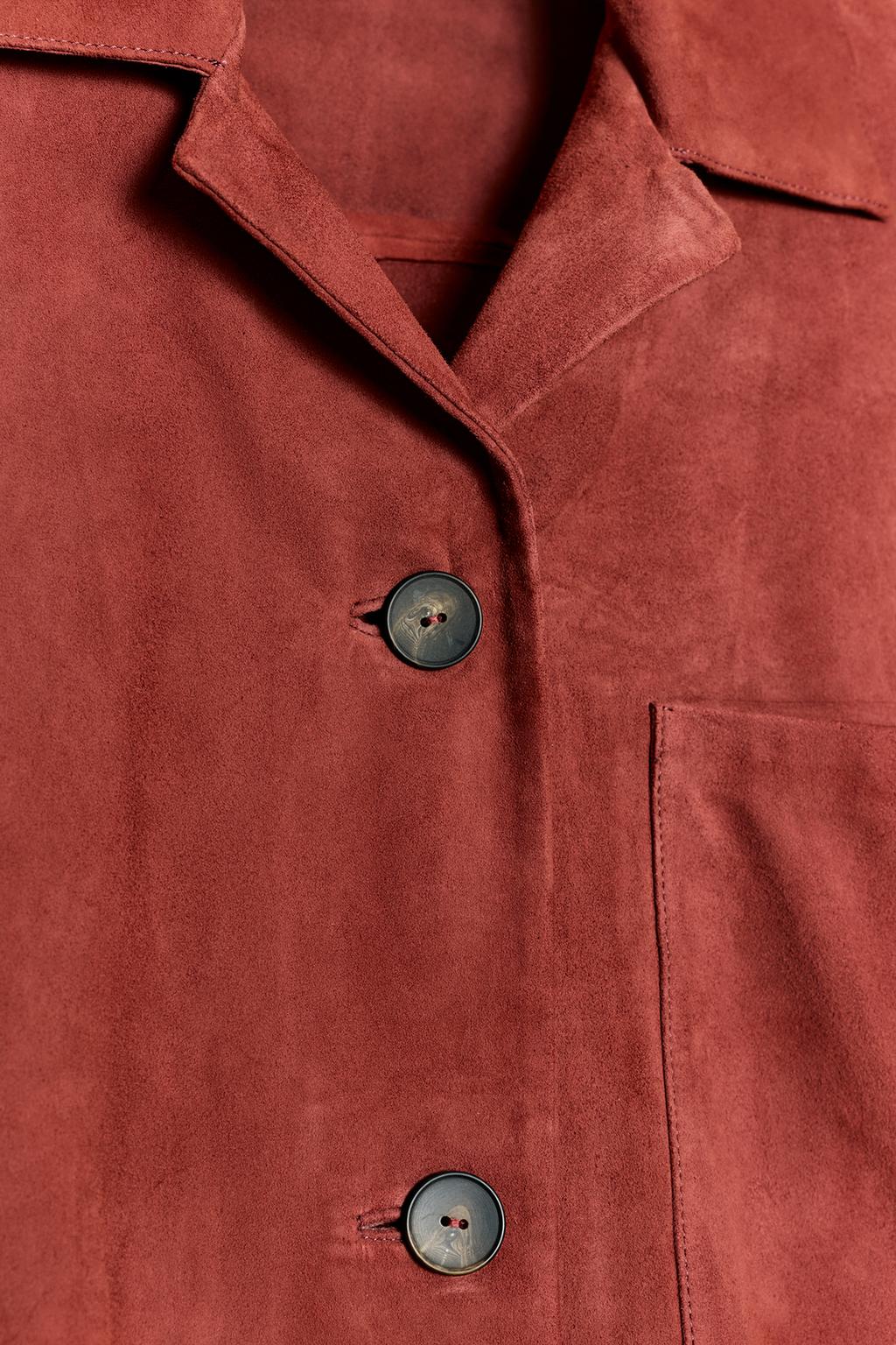 Рубашка с карманом из замши ограниченной коллекции