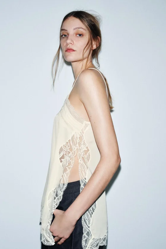 ТОП В БЕЛЬЕВОМ СТИЛЕ С КРУЖЕВОМ — ZW COLLECTION