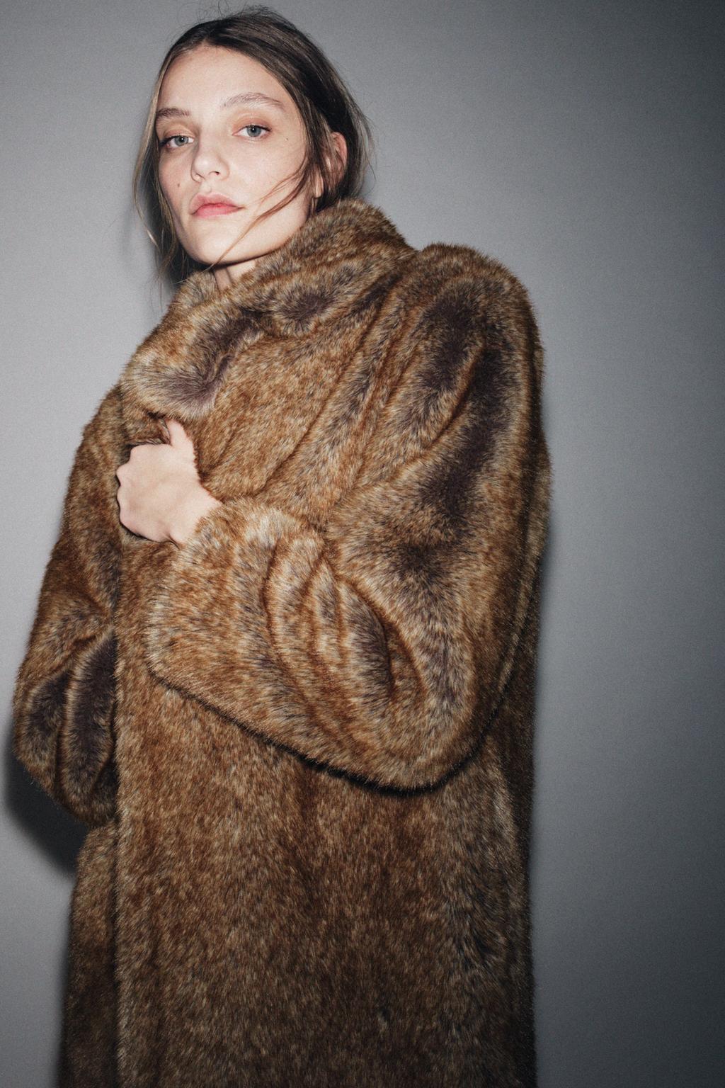 ПАЛЬТО ИЗ ИСКУССТВЕННОГО МЕХА — ZW COLLECTION LIMITED EDITION