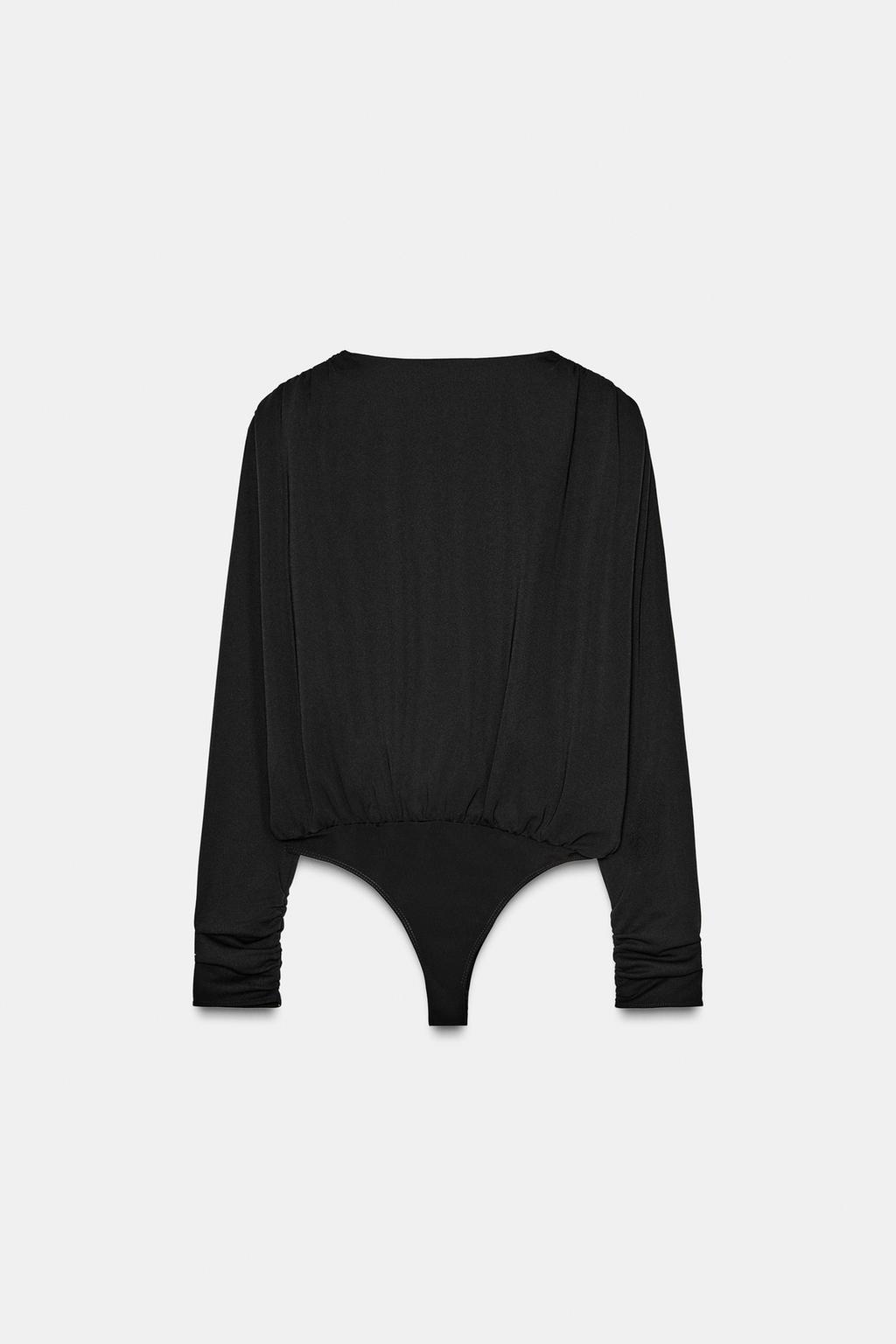 БОДИ С ДРАПИРОВКОЙ И ЦЕПОЧКОЙ