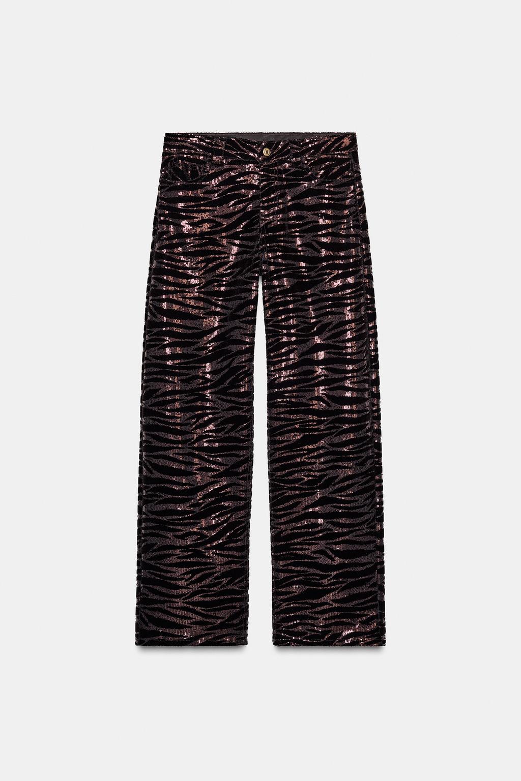 БАРХАТНЫЕ БРЮКИ С ПАЙЕТКАМИ