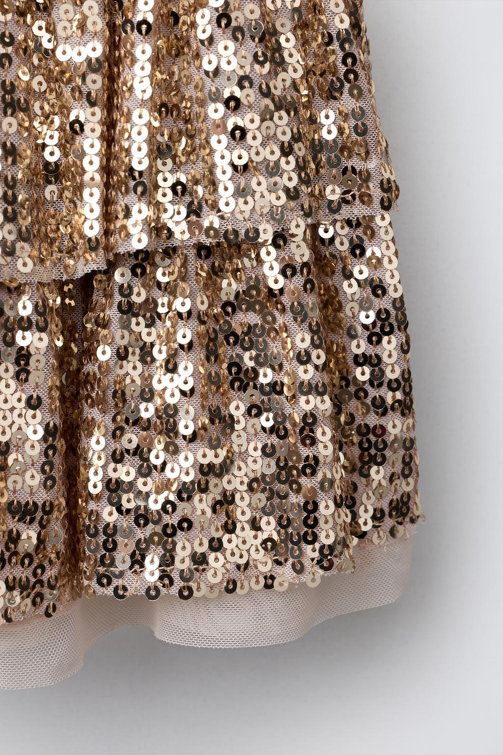 ЮБКА С ВОЛАНАМИ И ПАЙЕТКАМИ