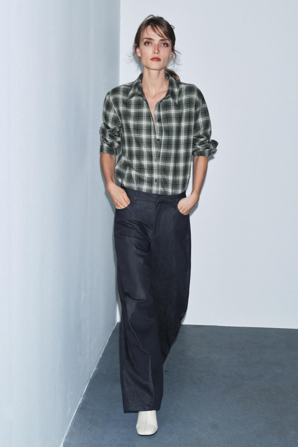 РУБАШКА ОВЕРСАЙЗ В КЛЕТКУ — ZW COLLECTION