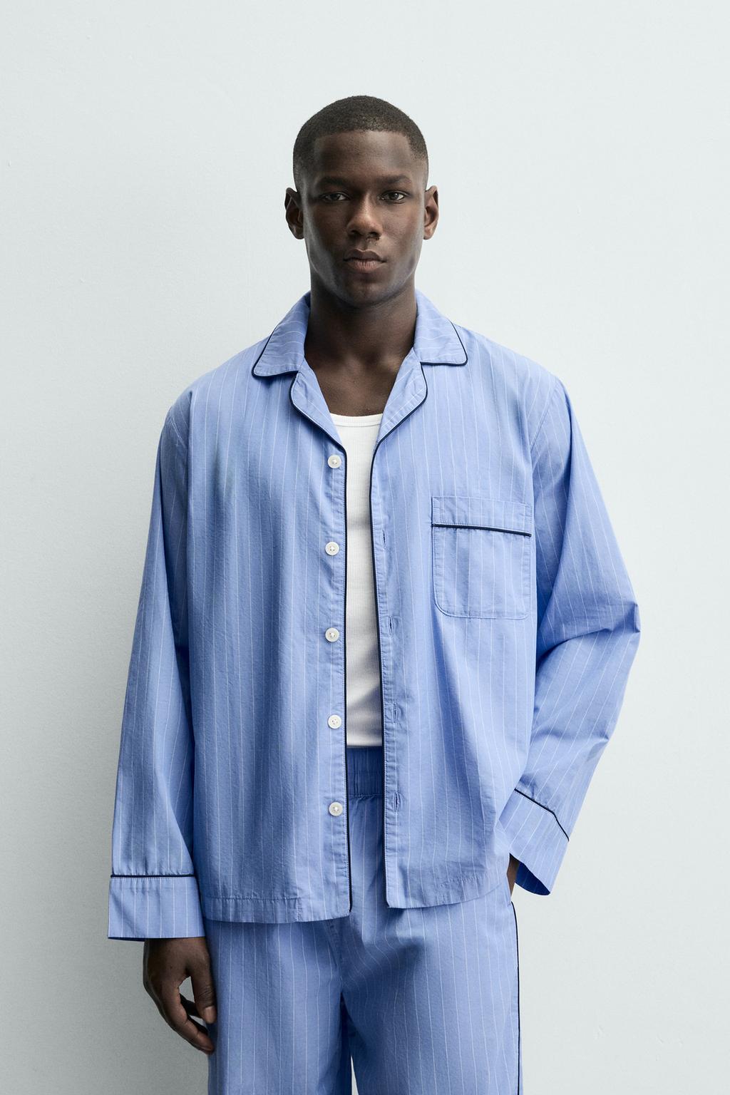 ПИЖАМА С КОНТРАСТНОЙ ОТДЕЛКОЙ