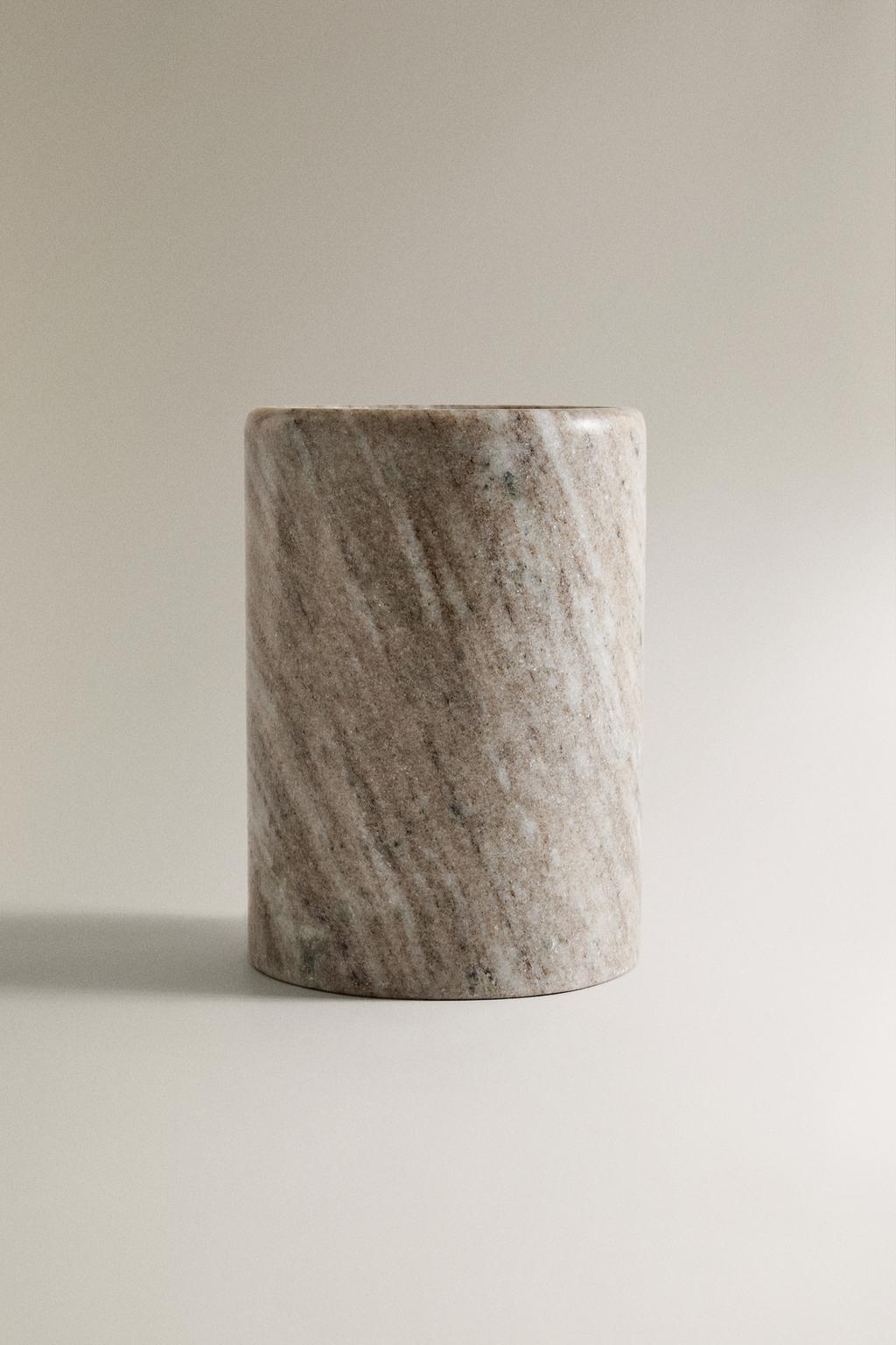 Банка для кухонных принадлежностей из мрамора