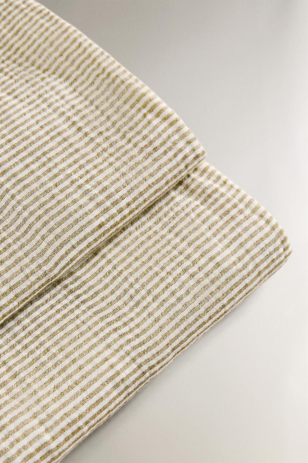 Детский простынь из муслина в полоску