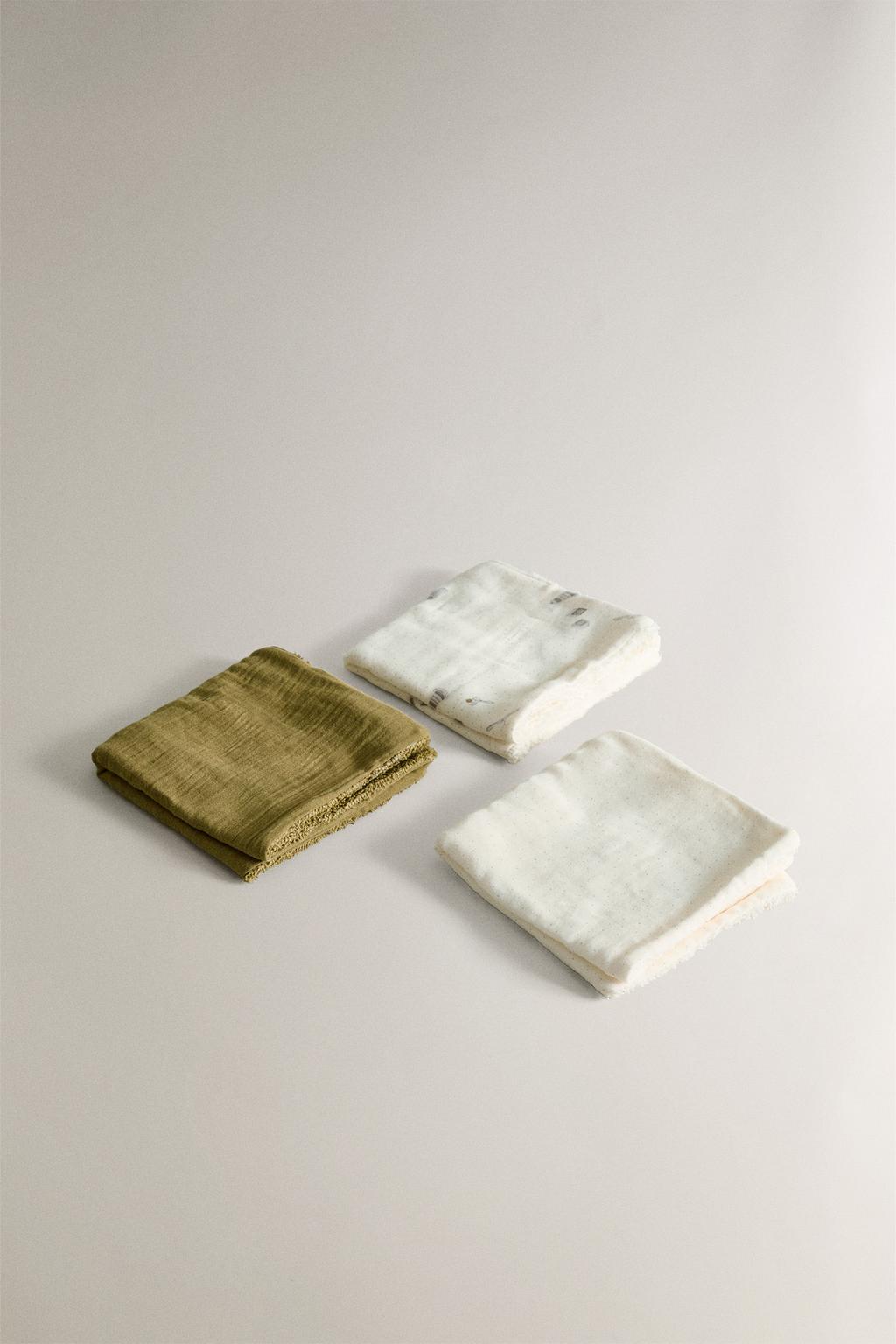 Мини детское полотенце (набор из 3 штук)