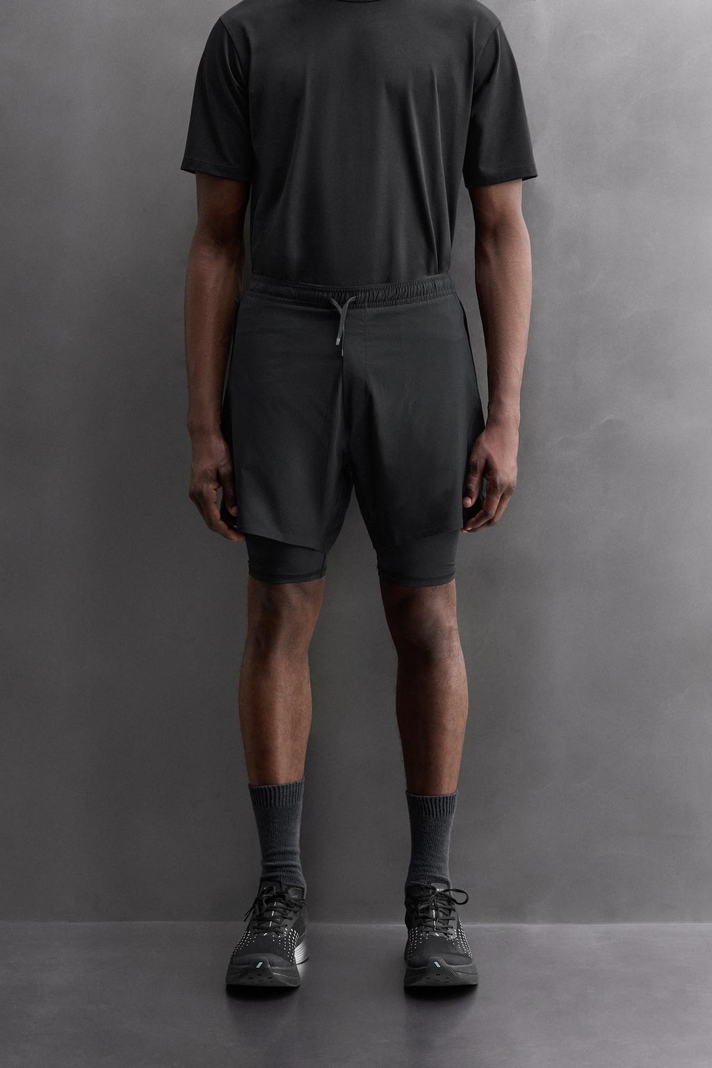 ШОРТЫ ДЛЯ ТРЕНИРОВОК 2 В 1