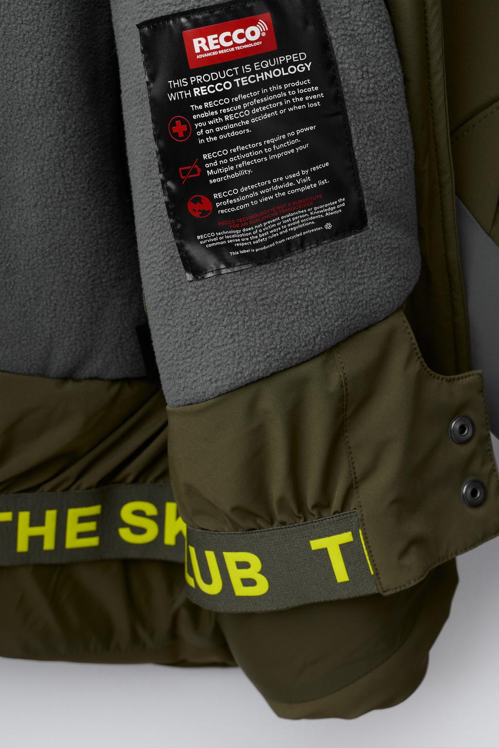 Куртка с капюшоном в водонепроницаемой и ветрозащитной цветовой гамме recco® system коллекции лыжной одежды