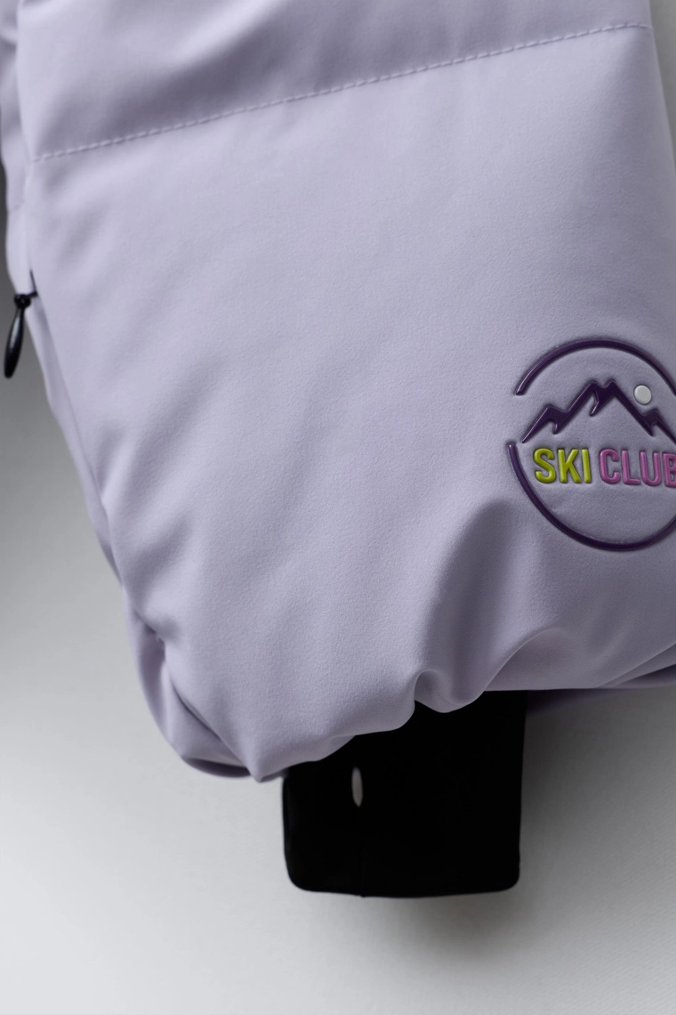 Ветрозащитный и водонепроницаемый пуховый комбинезон с съемным капюшоном recco® ski collection