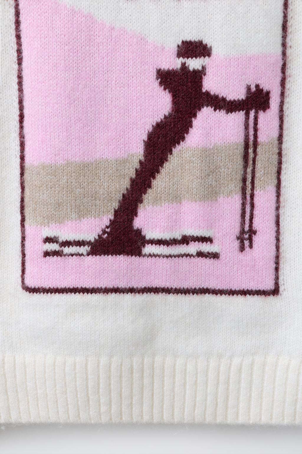 Вязанный свитер с высоким воротником kolлекция для лыжников