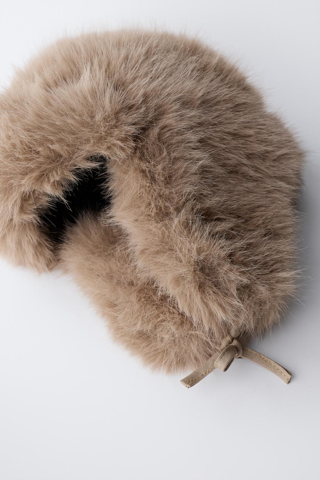 Шапка из искусственного меха faux fur ski collection