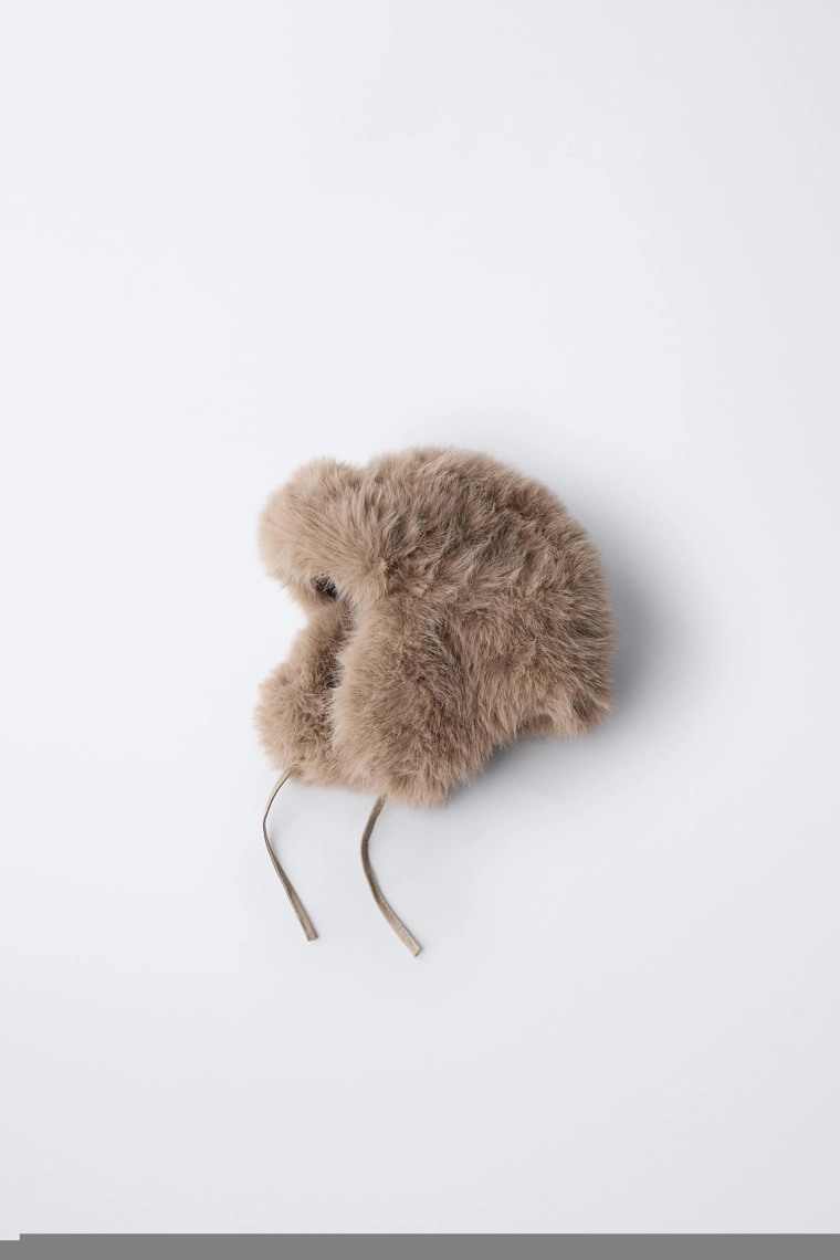 Шапка из искусственного меха faux fur ski collection