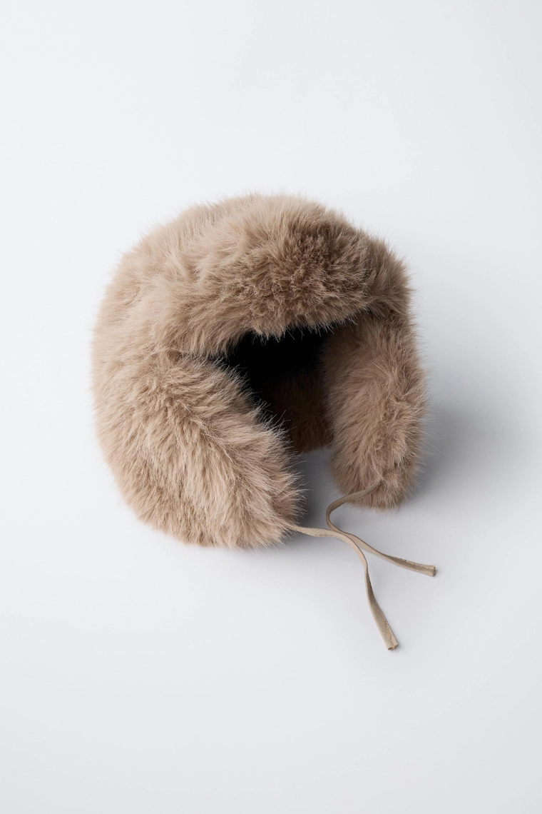 Шапка из искусственного меха faux fur ski collection