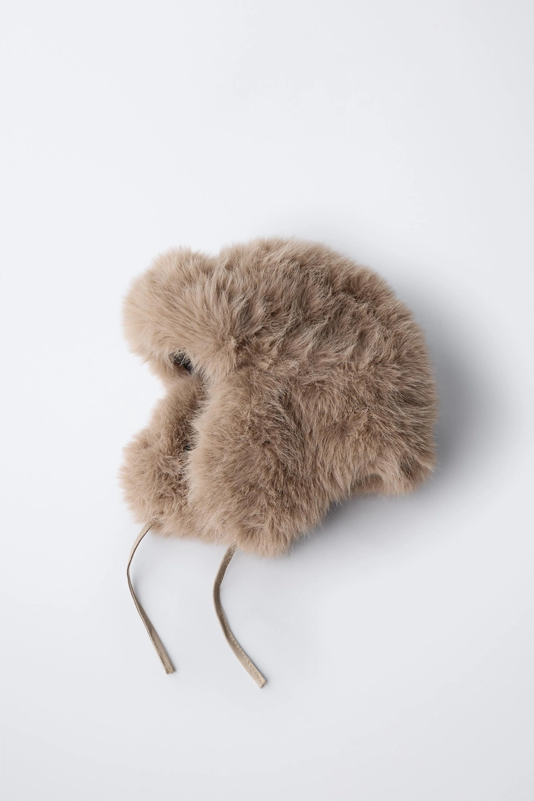 Шапка из искусственного меха faux fur ski collection