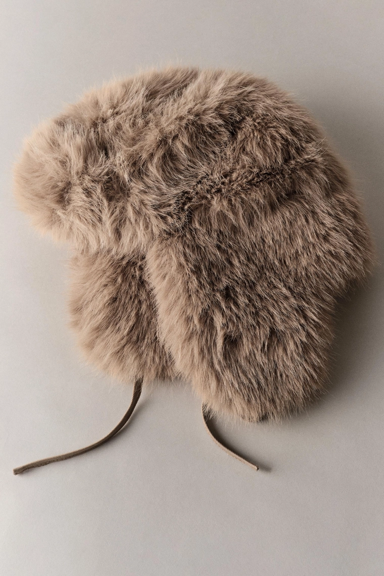 Шапка из искусственного меха faux fur ski collection