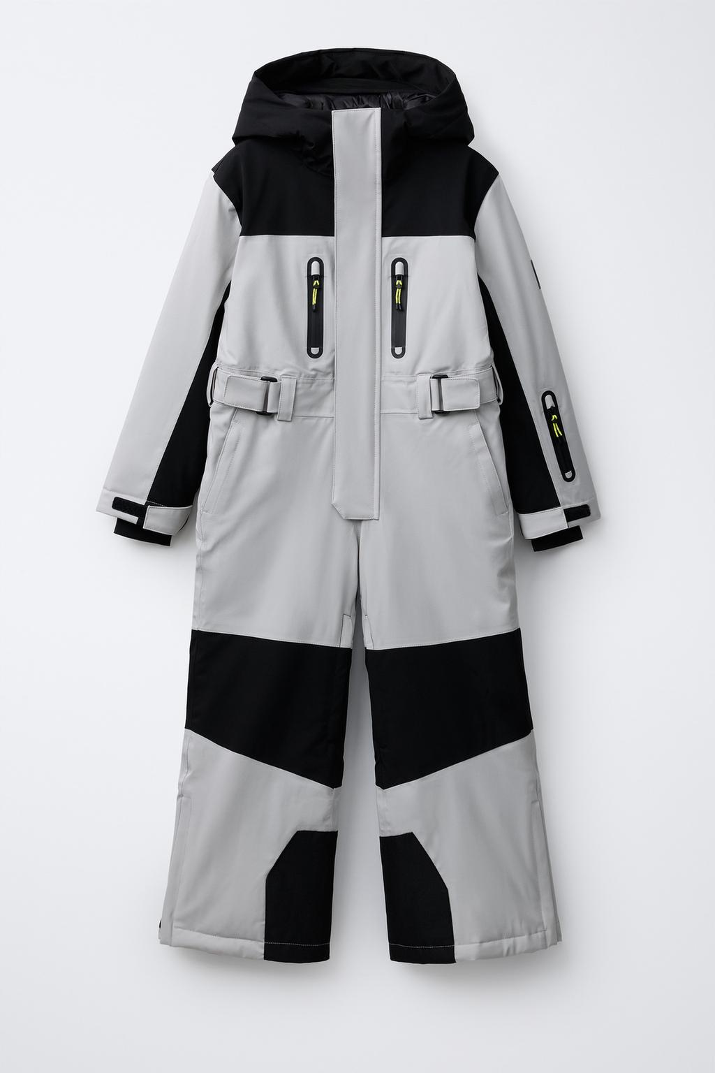 WINDPROOF AND WATER-RESISTANT HOODED JUMPSUIT RECCO® SYSTEM SKI COLLECTION