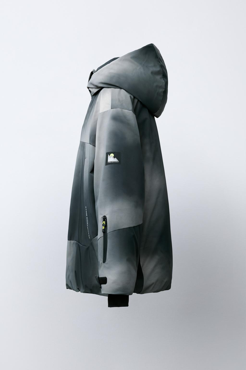 КУРТКА С КАПЮШОНОМ TIE DYE WATER RESISTANT И WINDPROOF RECCO® SYSTEM SKI COLLECTION