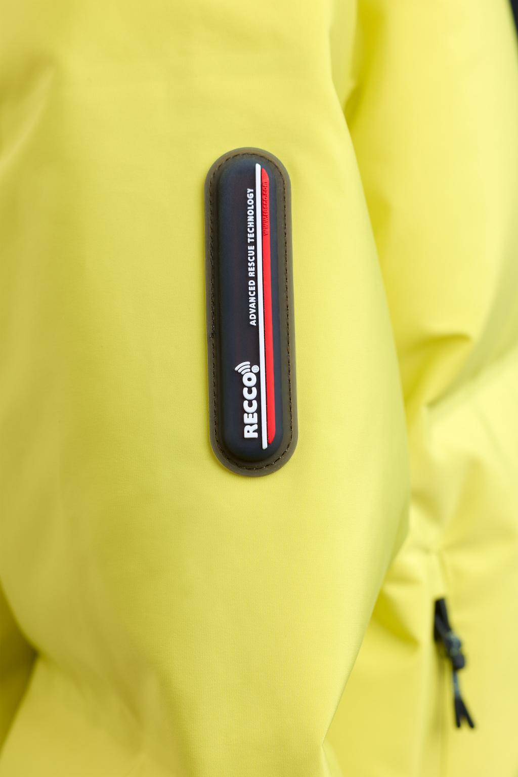 DOWN FEATHER JACKET WITH DETACHABLE HOODIE, WATER-RESISTANT AND WINDPROOF RECCO® SYSTEM SKI COLLECTION