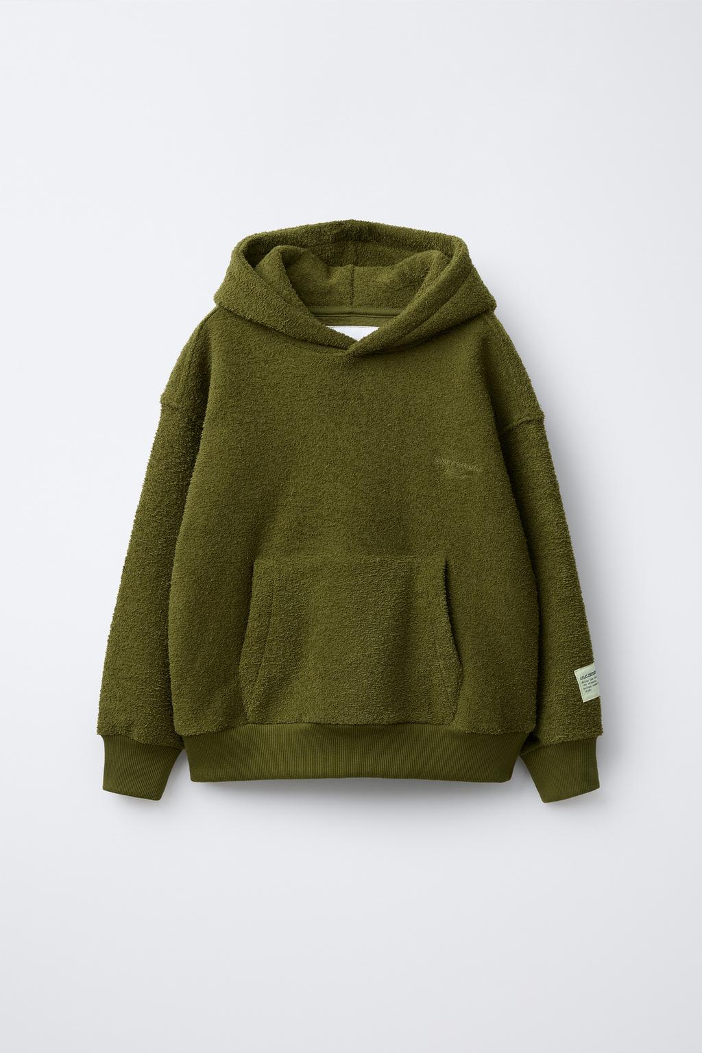 HOODIE SWEATSHIRT AND JOGGER TROUSERS WITH LABEL TEXTURE